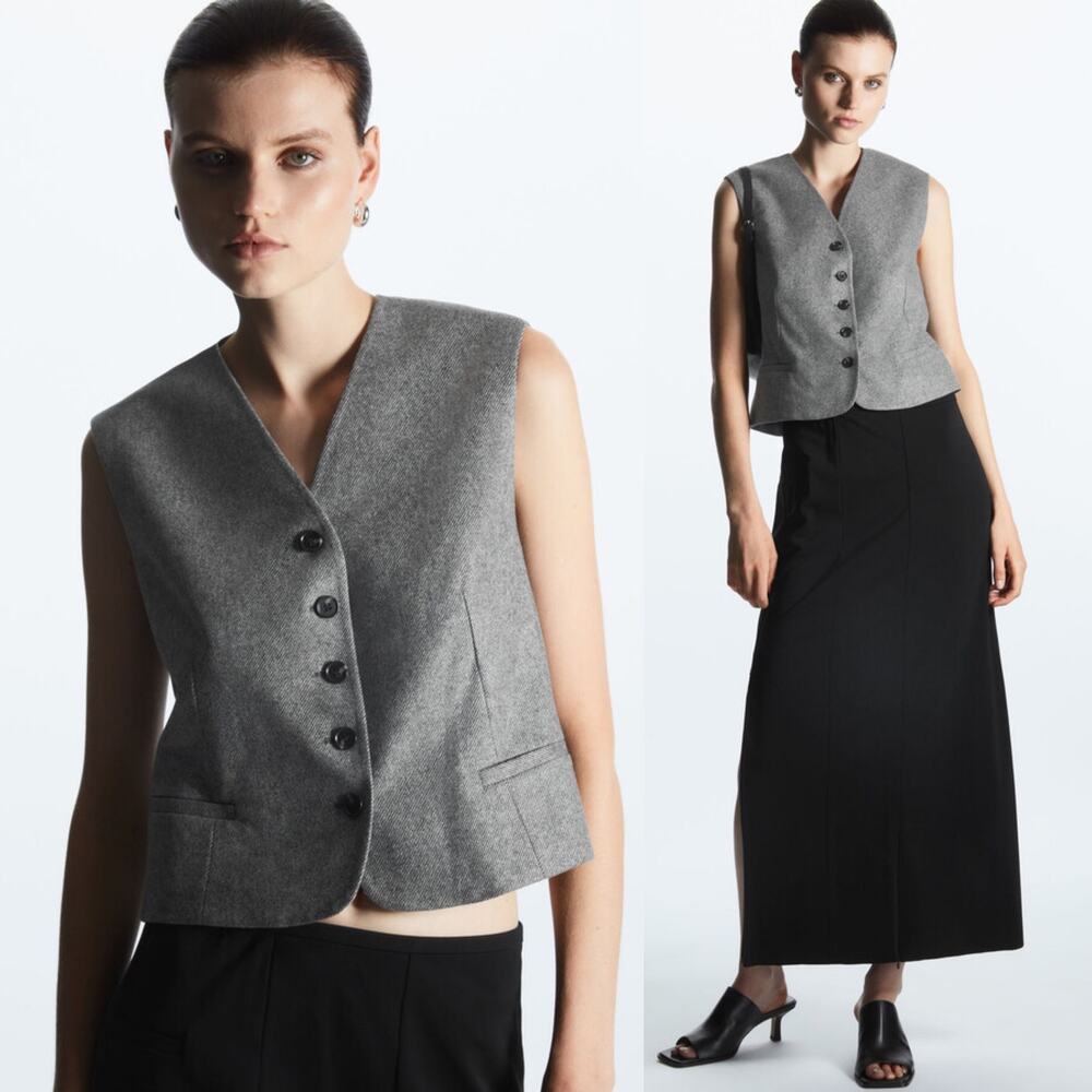 COS Gray Women's Vest